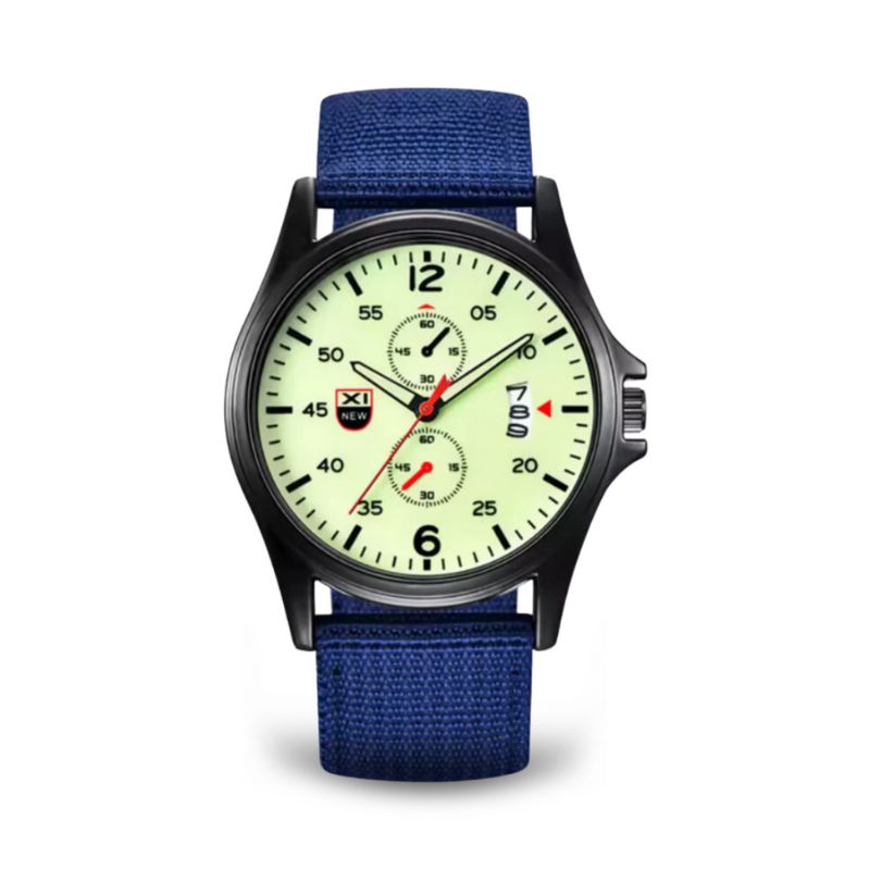 Mens Military Watch | Sporty Fluorescent Quartz