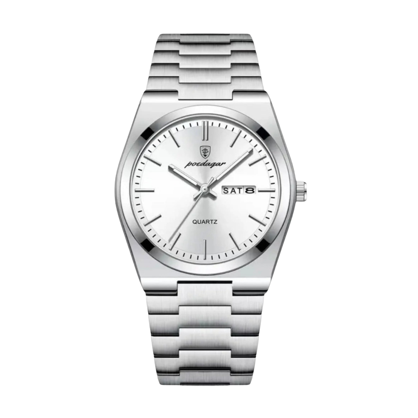 Mens Watch Stainless Steel Silver | Quartz