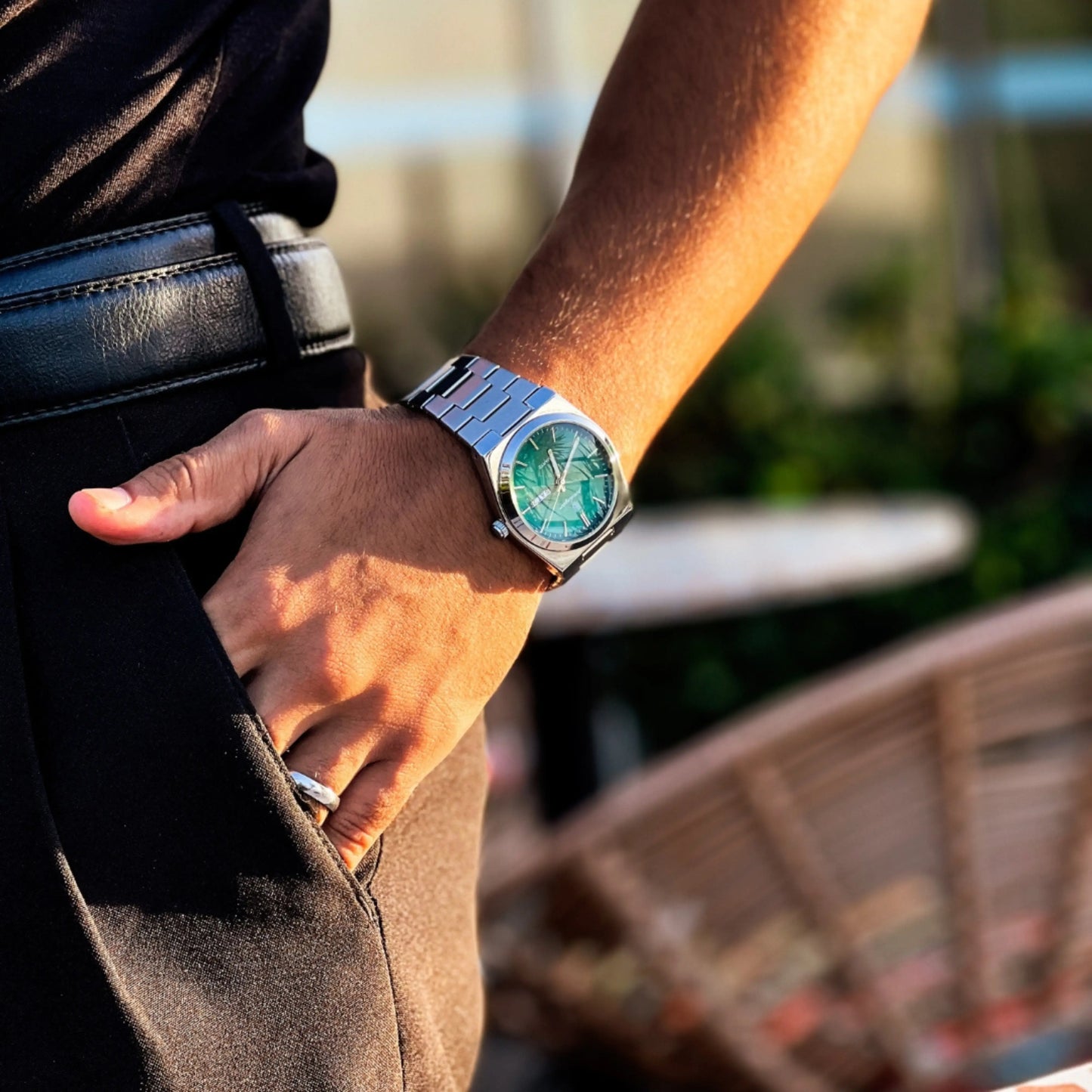 Mens Watch Stainless Steel Silver | Quartz