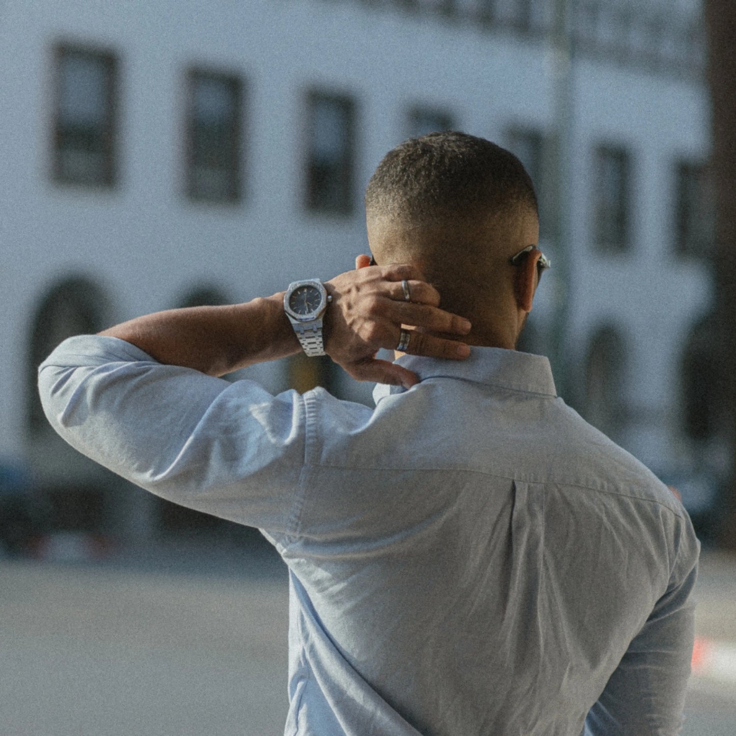 Mens Classic Watch | Silver & Stainless Steel