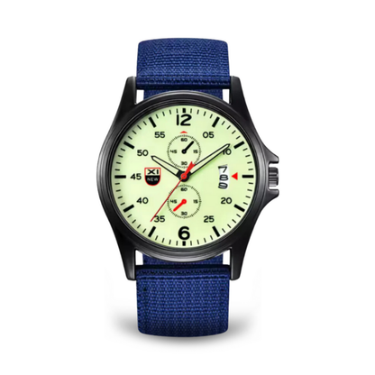 Mens Military Watch | Sporty Fluorescent Quartz