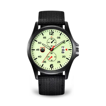 Mens Military Watch | Sporty Fluorescent Quartz