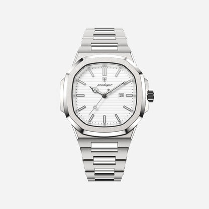 Mens Stainless Steel Watch | Square Dial
