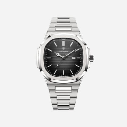 Mens Stainless Steel Watch | Square Dial
