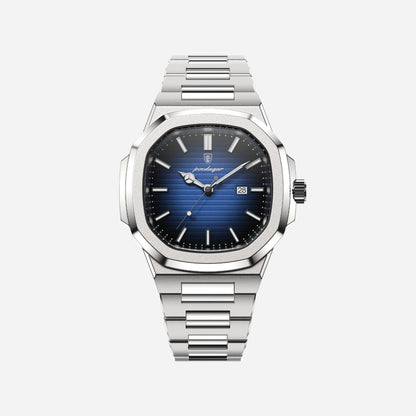 Mens Stainless Steel Watch | Square Dial