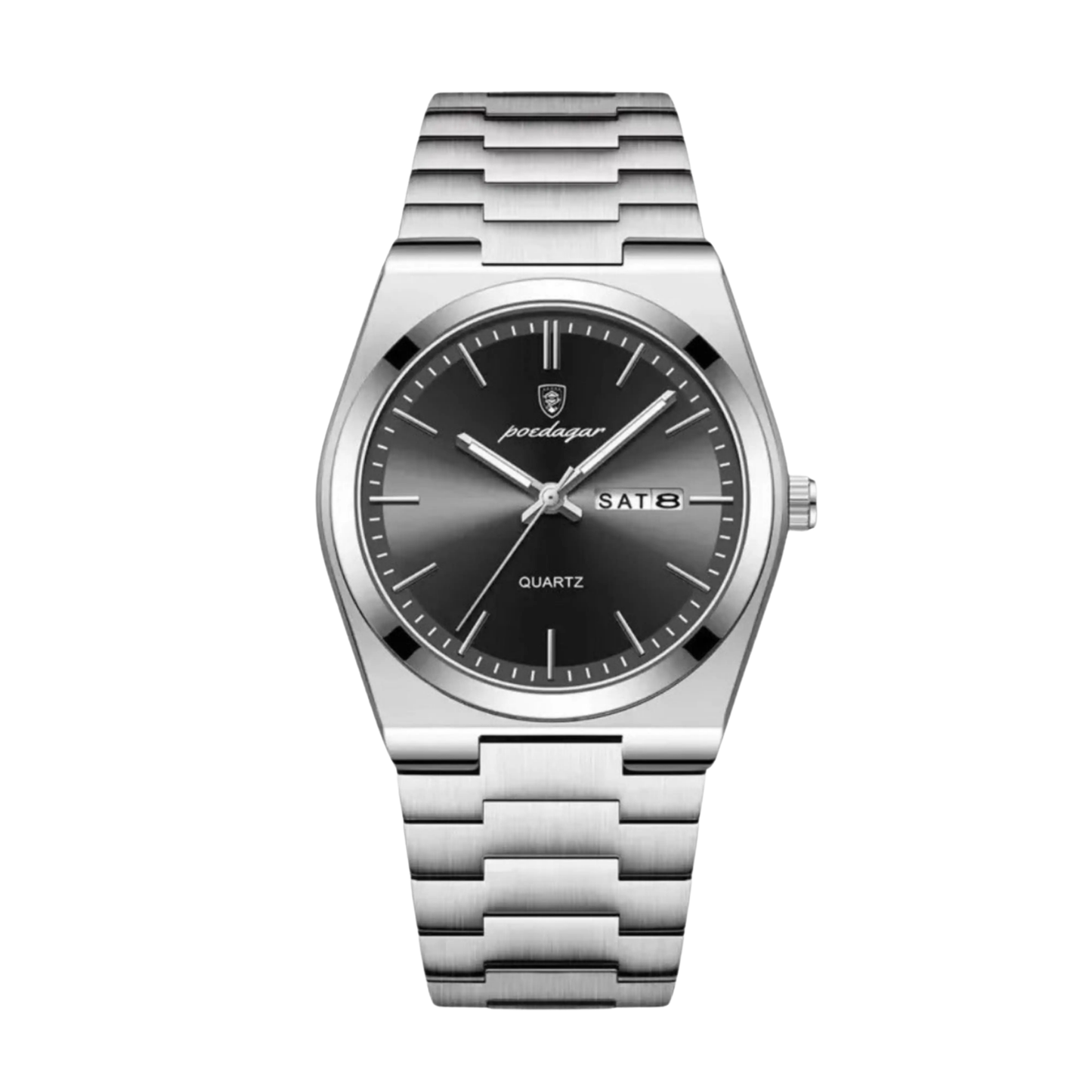Mens Watch Stainless Steel Silver | Quartz
