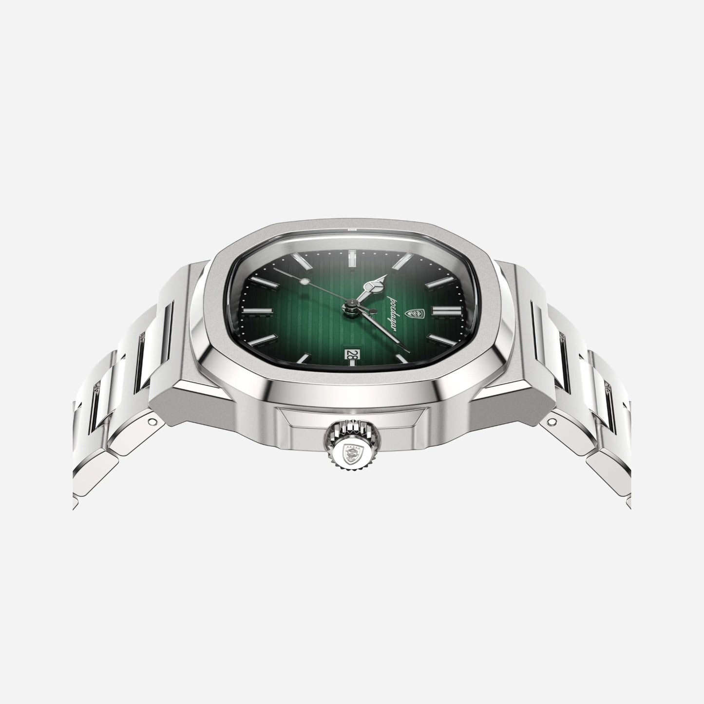 Mens Stainless Steel Watch | Square Dial