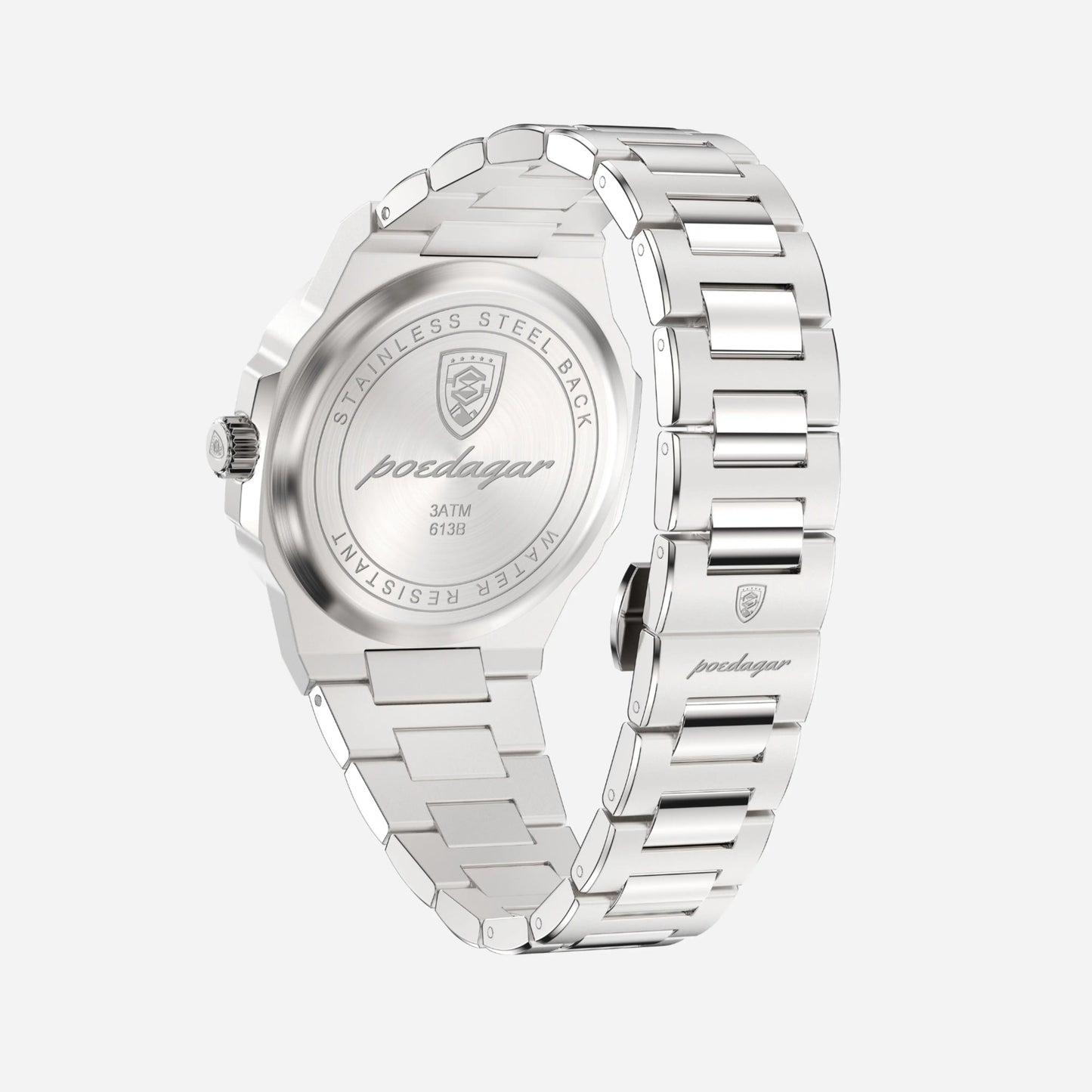 Mens Stainless Steel Watch | Square Dial