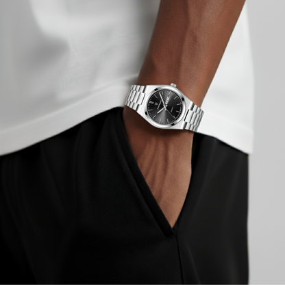 Mens Watch Stainless Steel Silver | Quartz