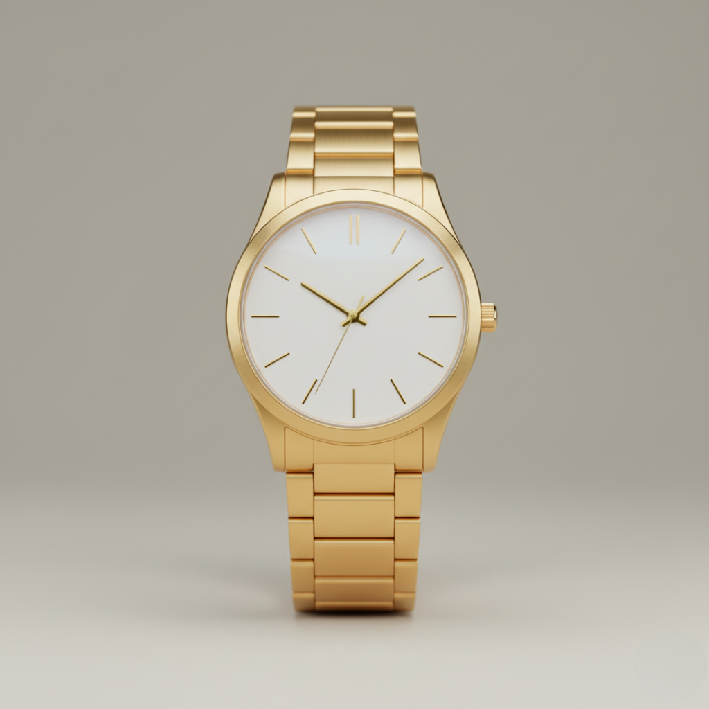 Apollo | Mens Gold Stainless Steel Watch