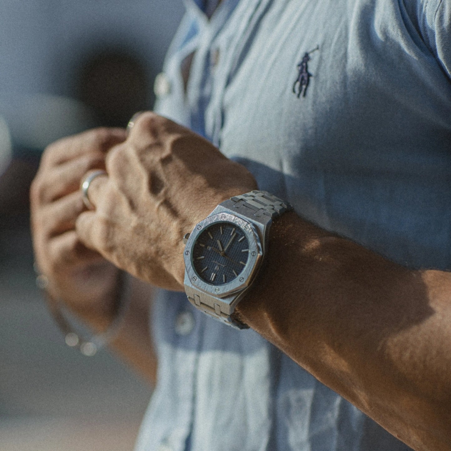 Mens Classic Watch | Silver & Stainless Steel