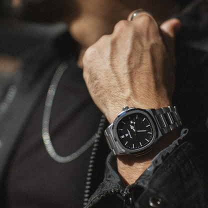 Mens Stainless Steel Watch | Square Dial