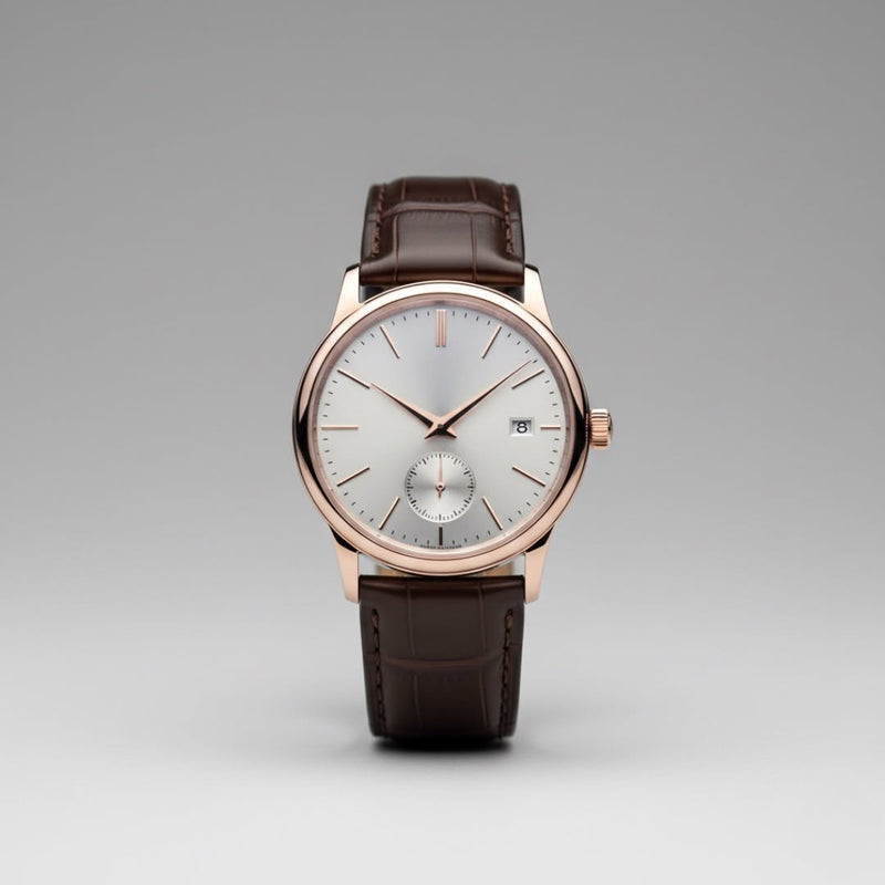 The perfect everyday companion. A leather watch is soft, comfortable, and adds a touch of luxury.