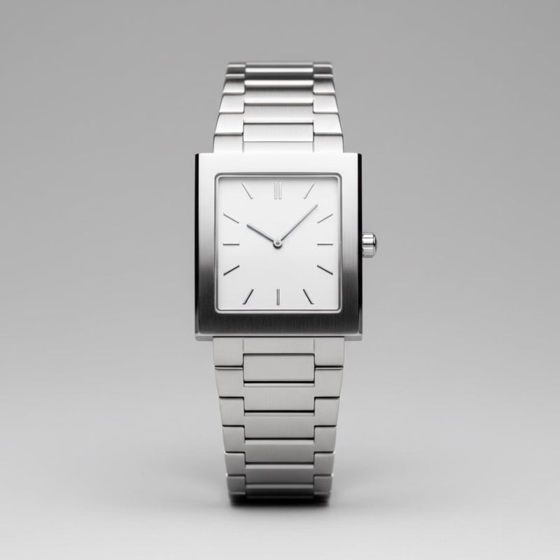 Heavy on the wrist, light on the eye. This stainless steel beauty is a statement on its own. Discover your new classic.